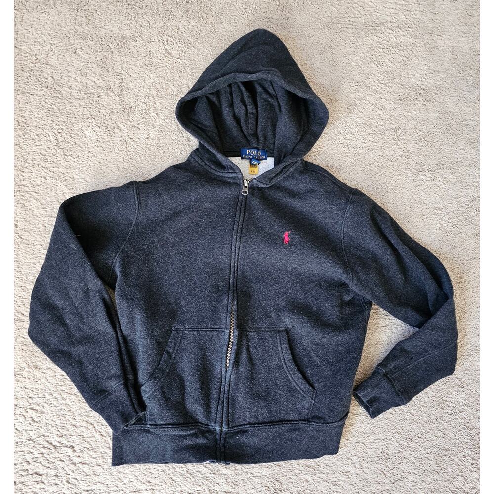 Polo Ralph Lauren Authentic Full Zip Hooded Jacket, Boys Large (14-16), Blue